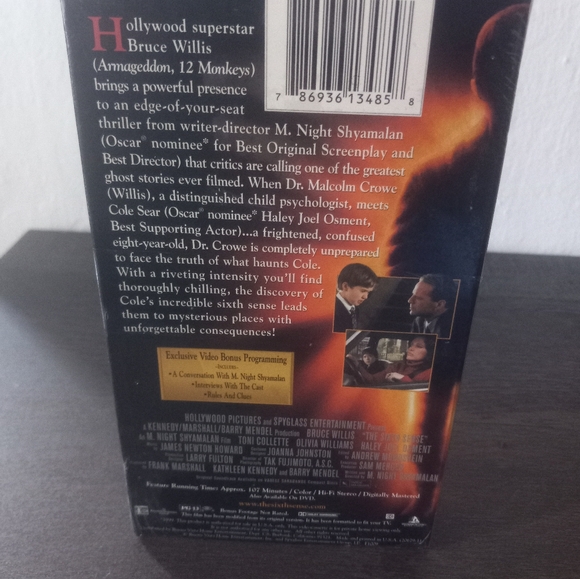 1999 The Sixth Sense Exclusive Video Bonus Edition VHS New Sealed - Picture 4 of 6